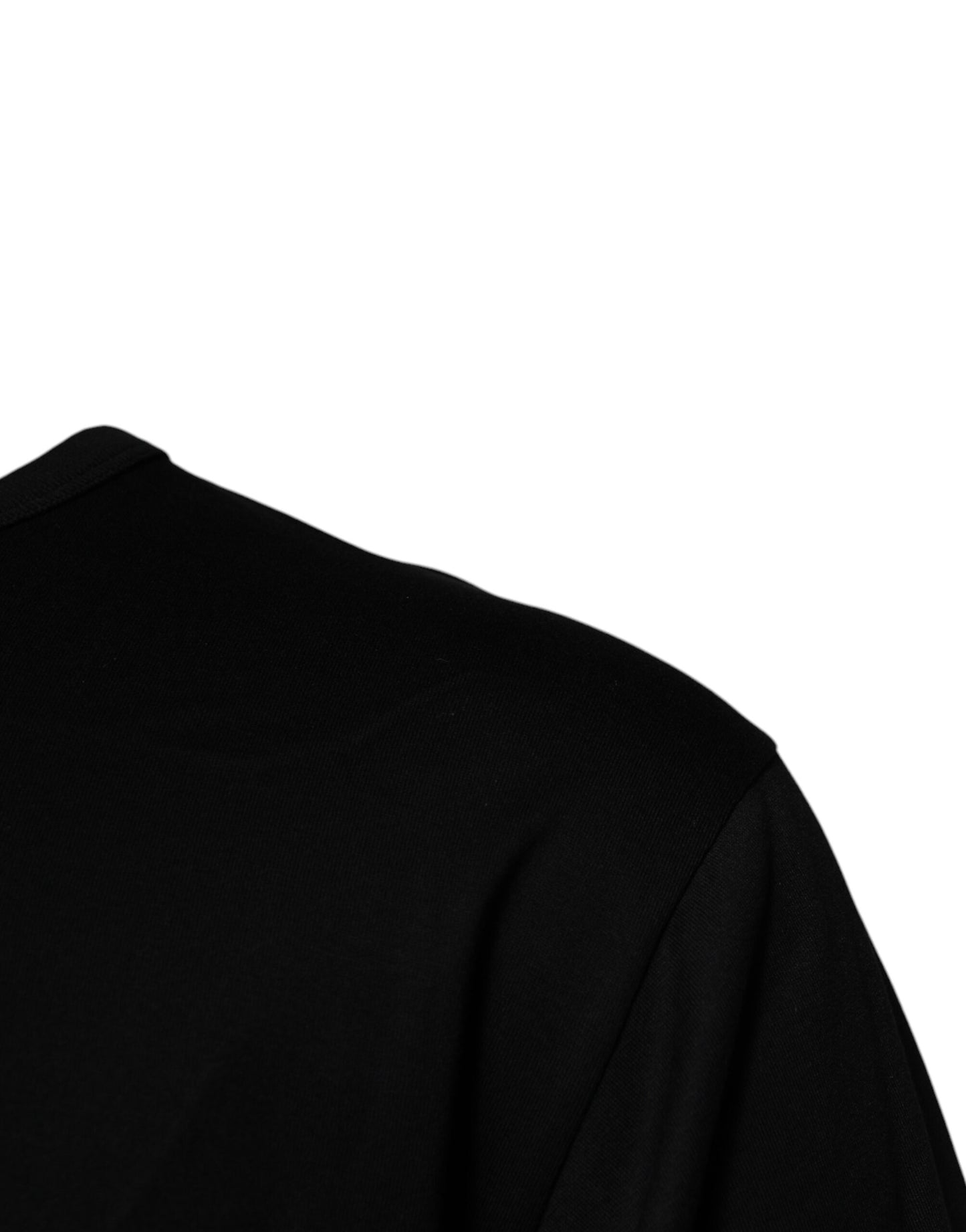 T-shirt ras du cou en coton noir #DGMILLENNIALS