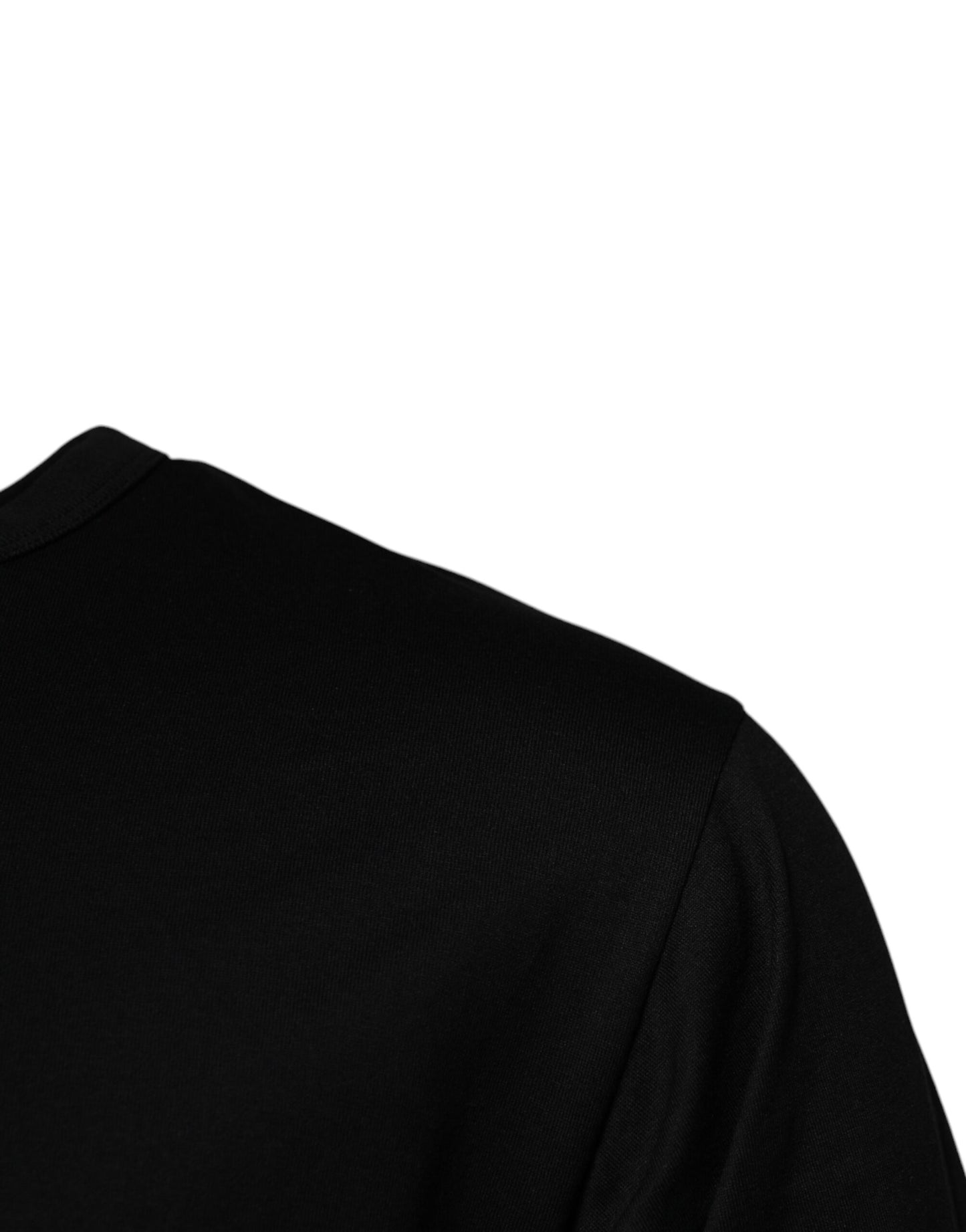 T-shirt ras du cou en coton noir #DGMILLENNIALS