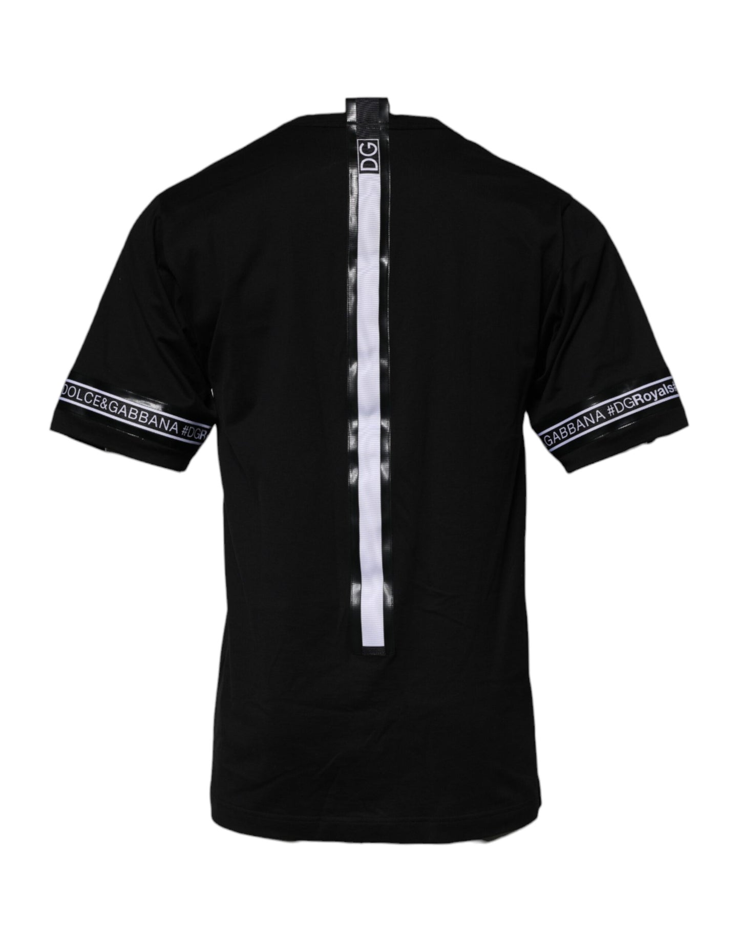 T-shirt ras du cou en coton noir #DGMILLENNIALS