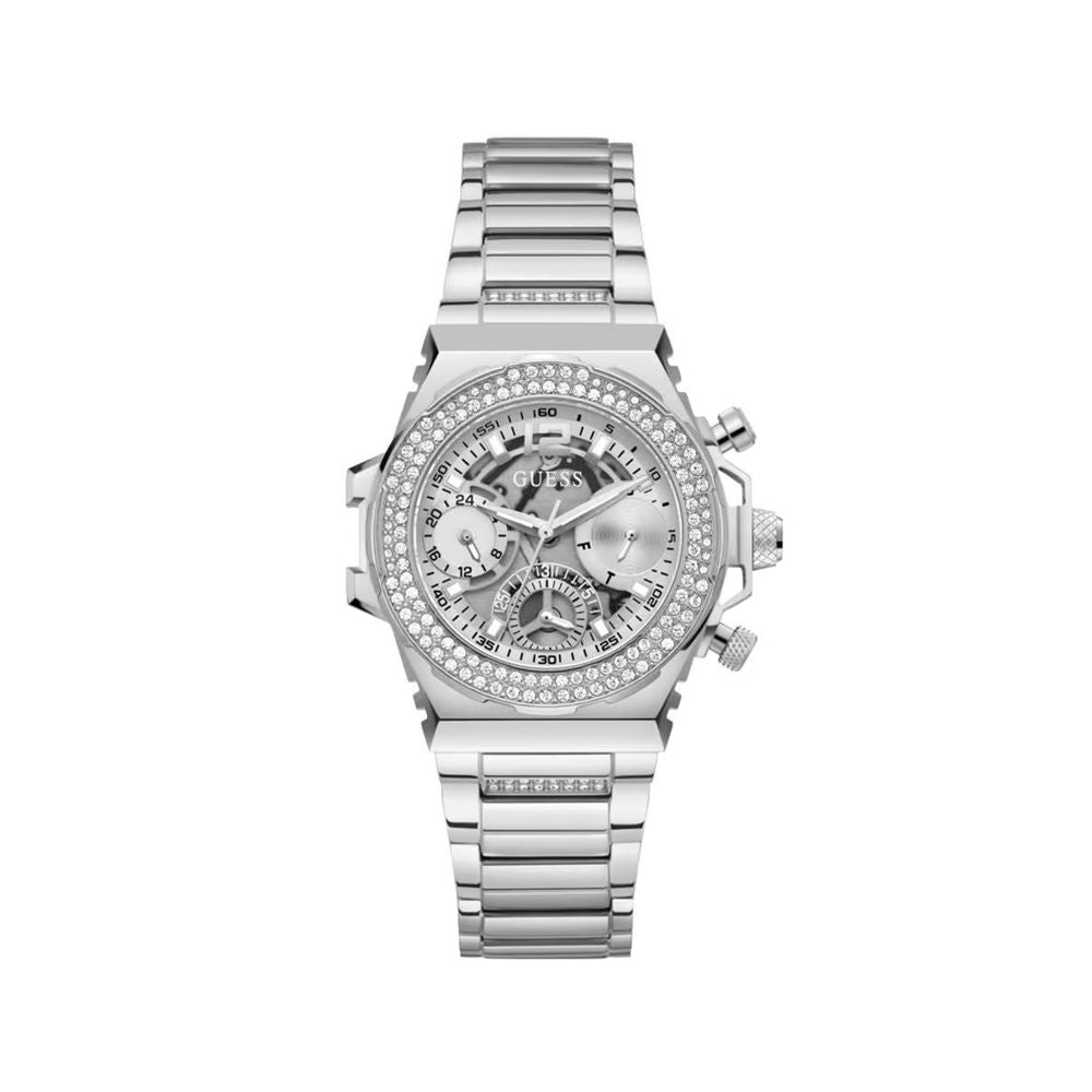 Montre en acier inoxydable gris