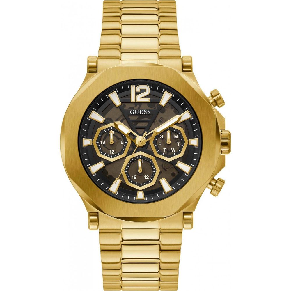 Montre en acier inoxydable doré