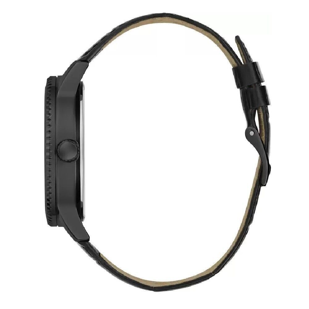 Montre en cuir noir