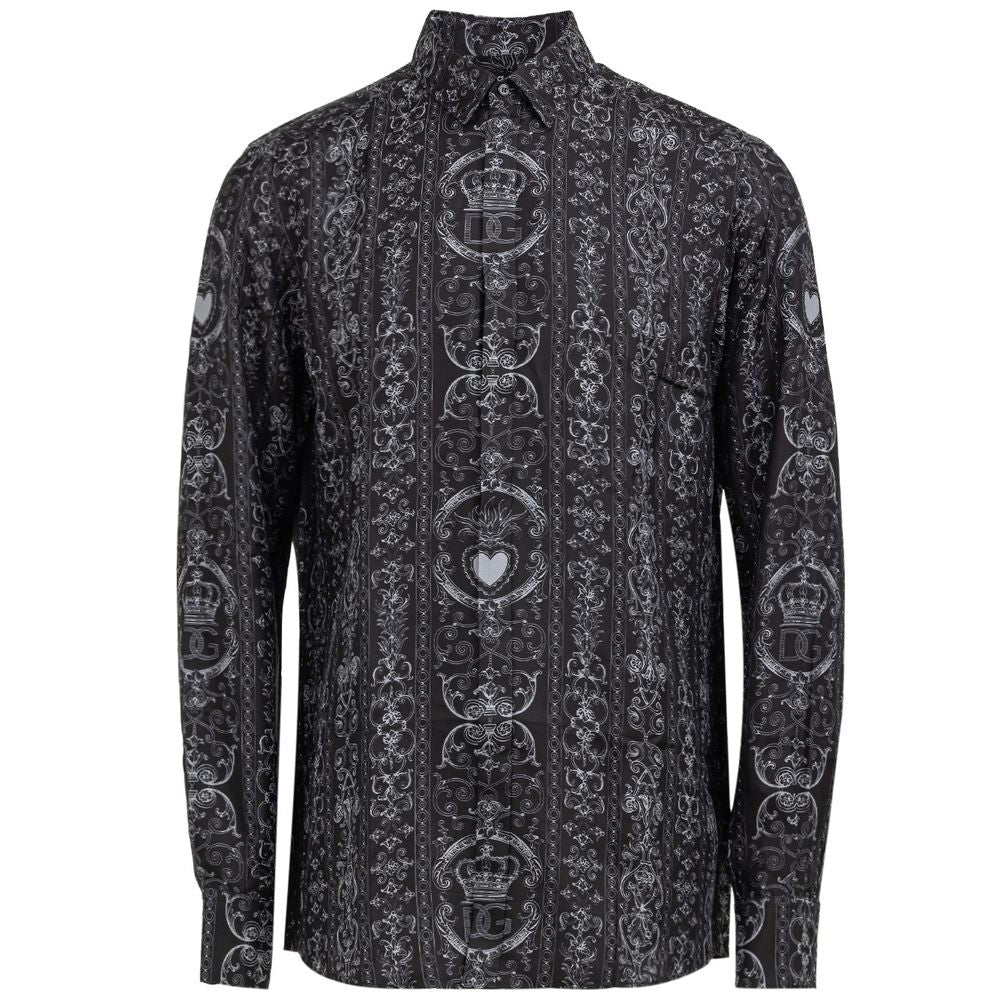 Camisa de seda gris