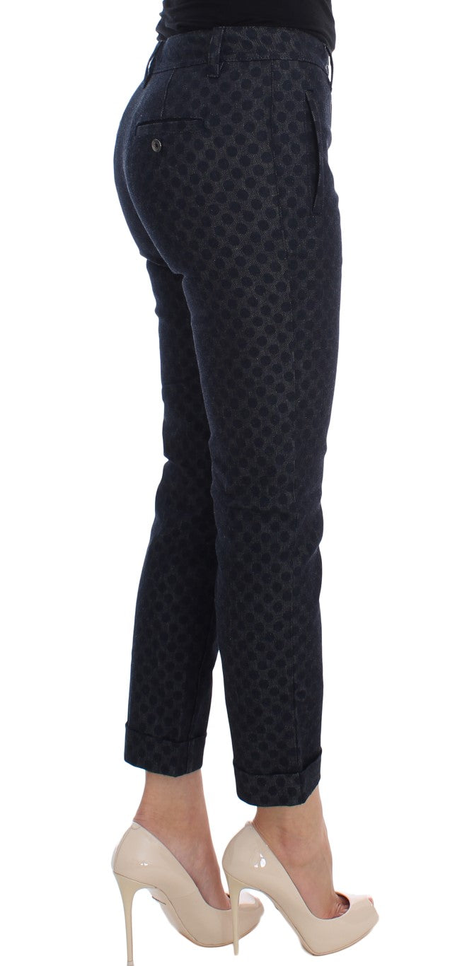 Vaqueros capri ajustados con lunares