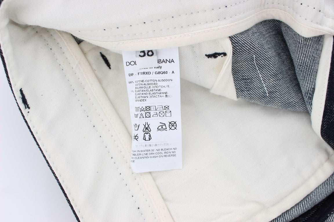 Vaqueros capri ajustados con lunares