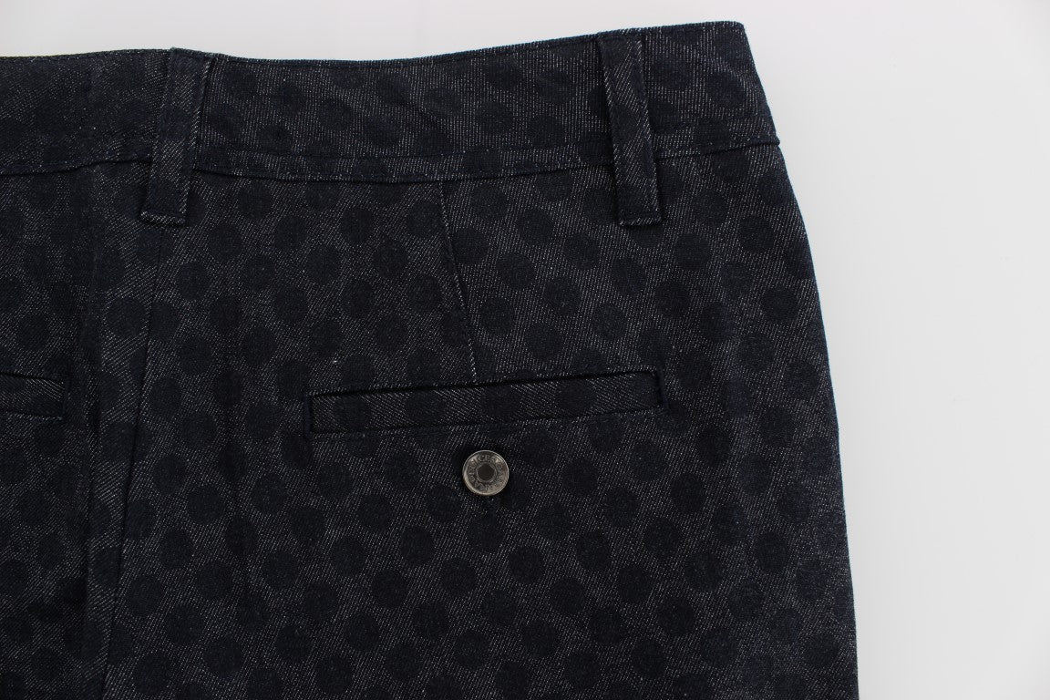Vaqueros capri ajustados con lunares