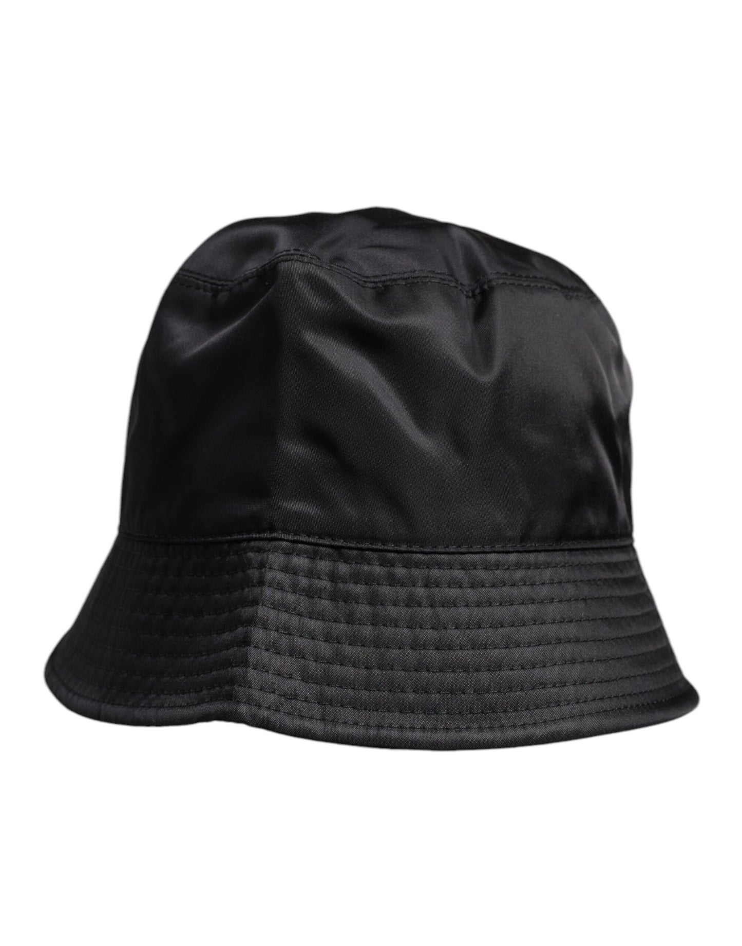 Chapeau bob à large bord en coton noir