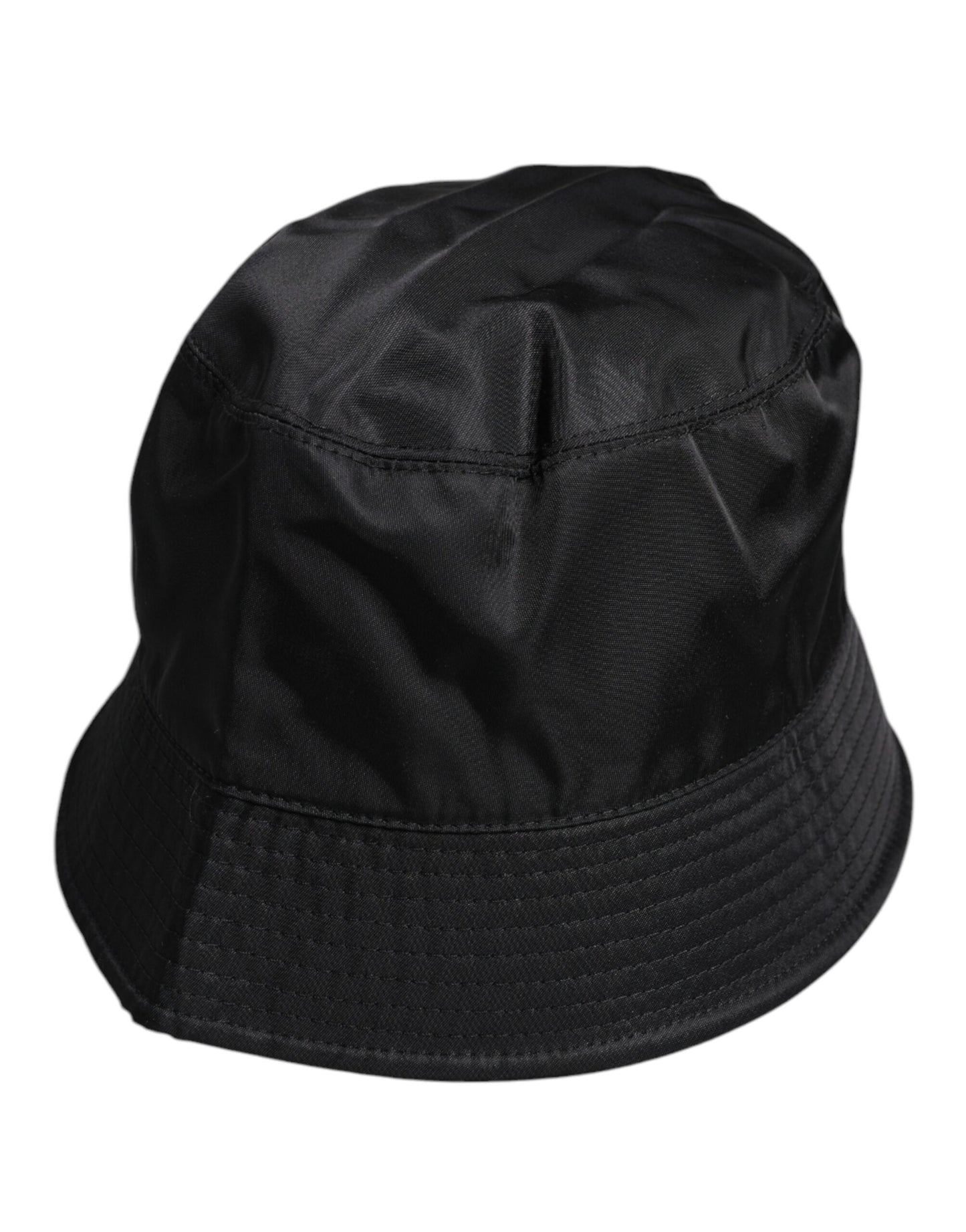 Chapeau bob à large bord en coton noir