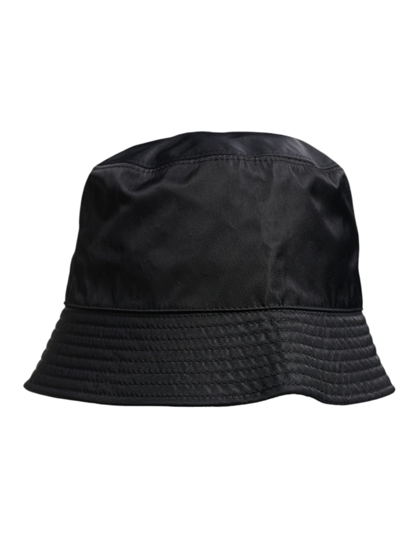 Chapeau bob à large bord en coton noir