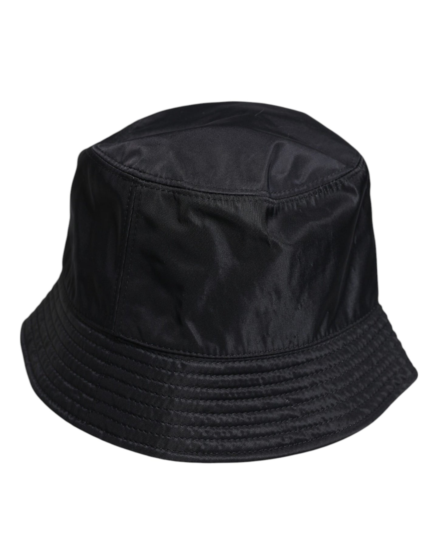Chapeau bob à large bord en coton noir