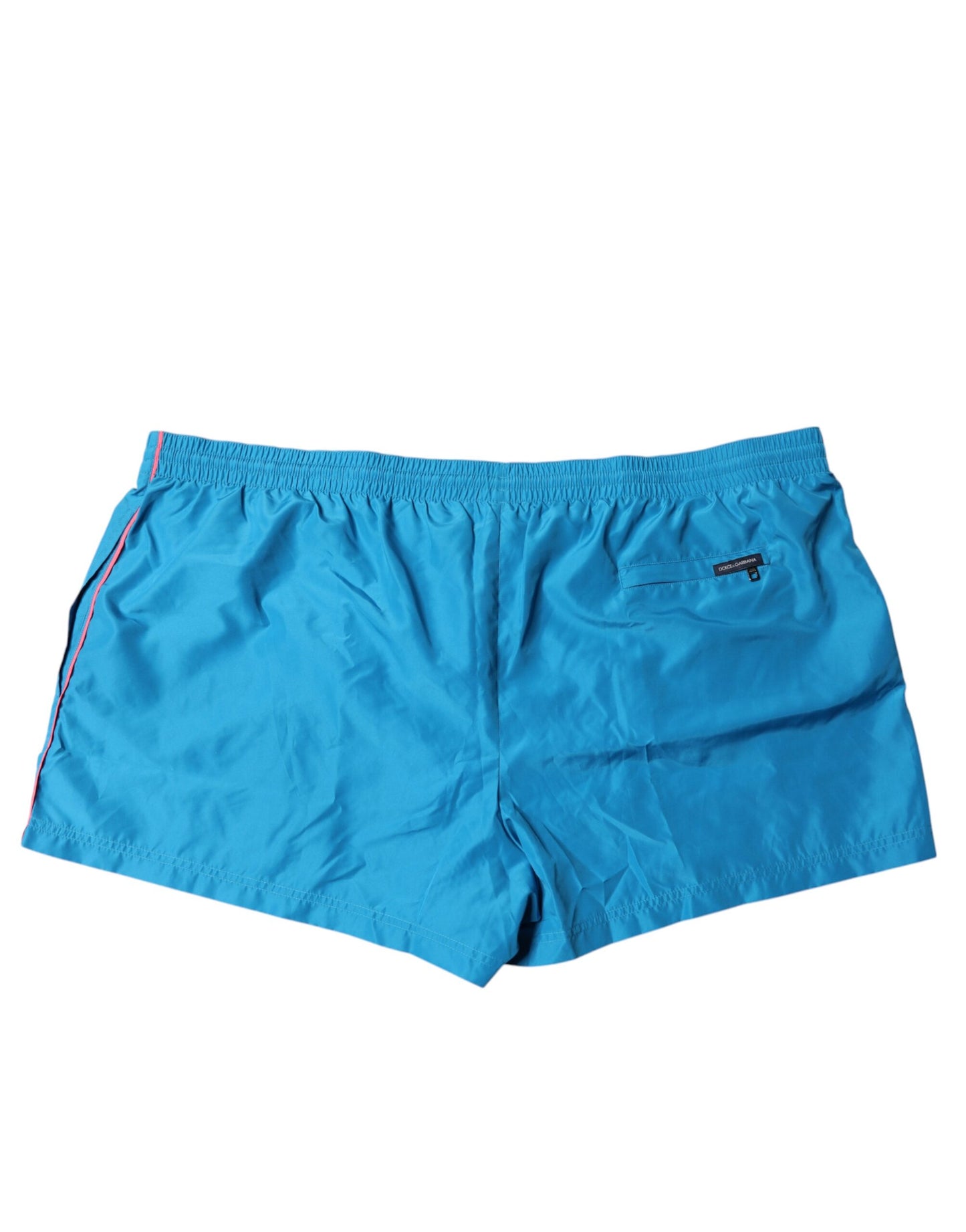 Traje de baño de dos piezas con shorts y logo turquesa