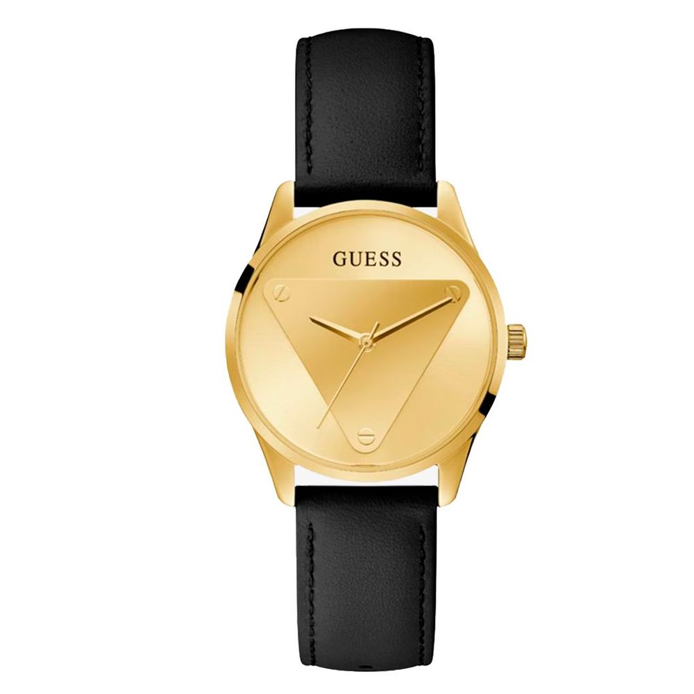 Montre en cuir noir