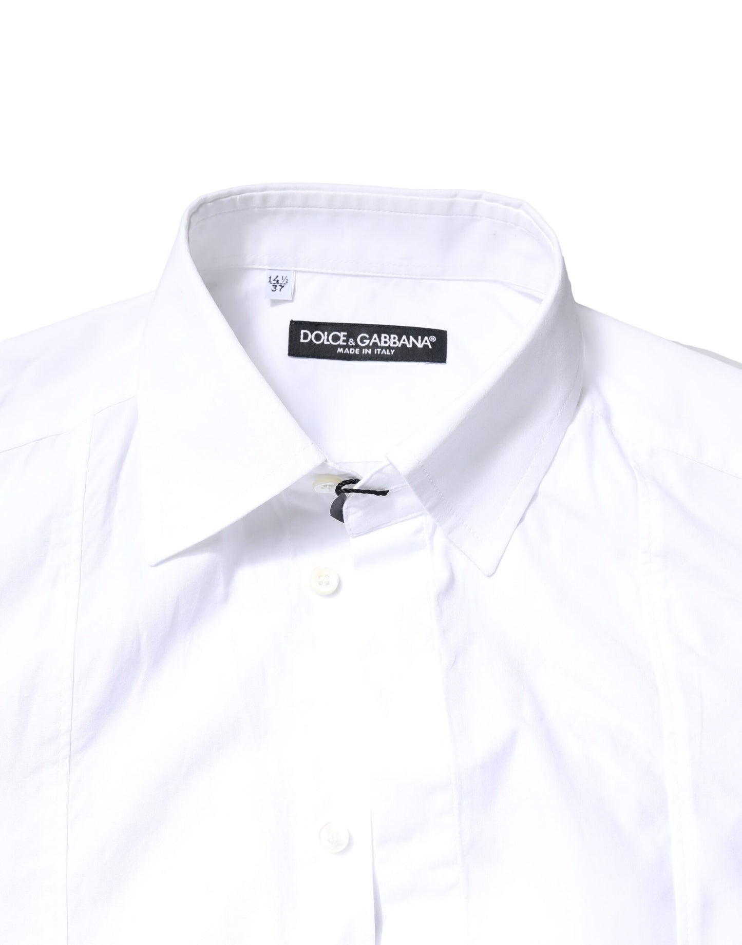 Camisa formal de manga larga de algodón blanco