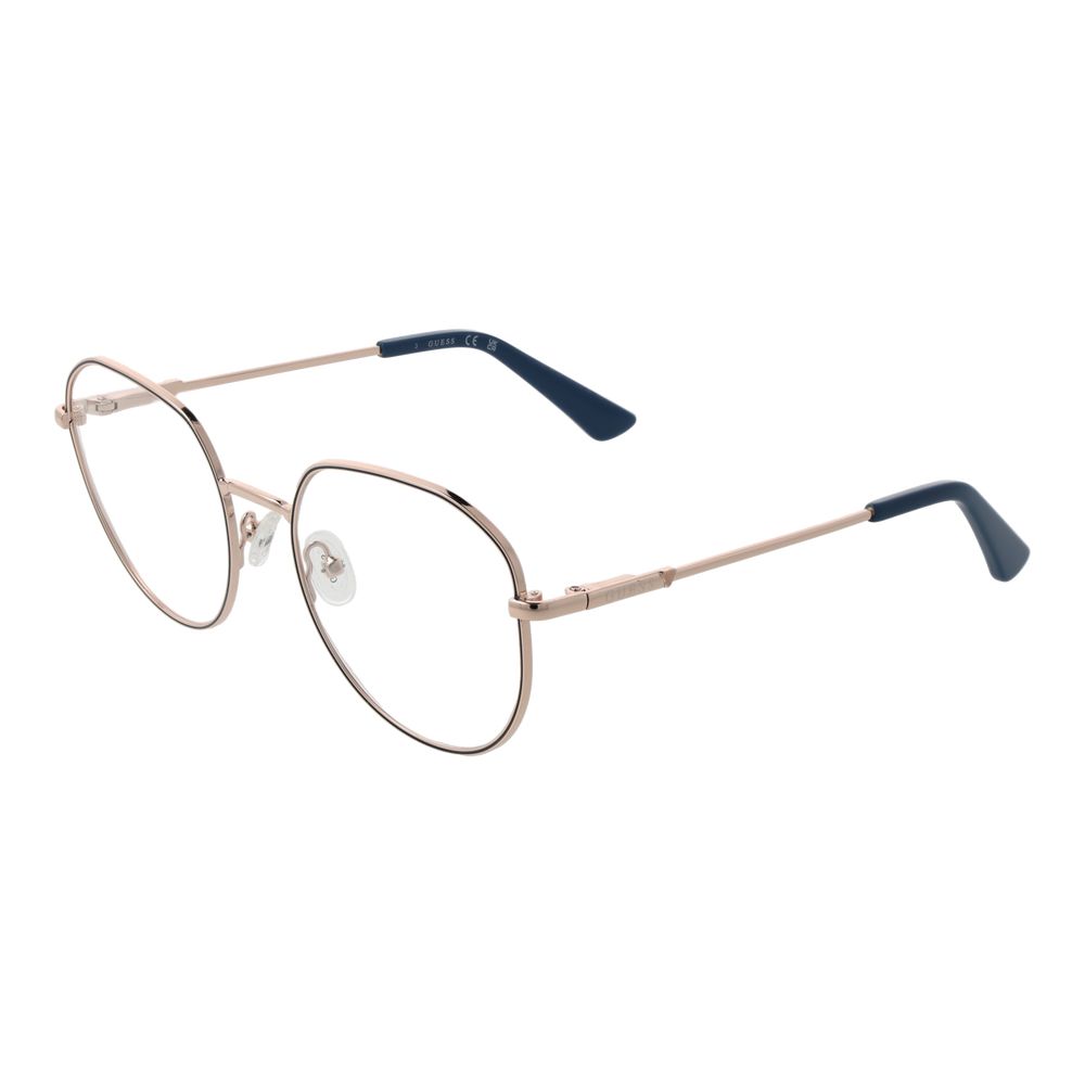 Montures optiques pour femmes en or rose