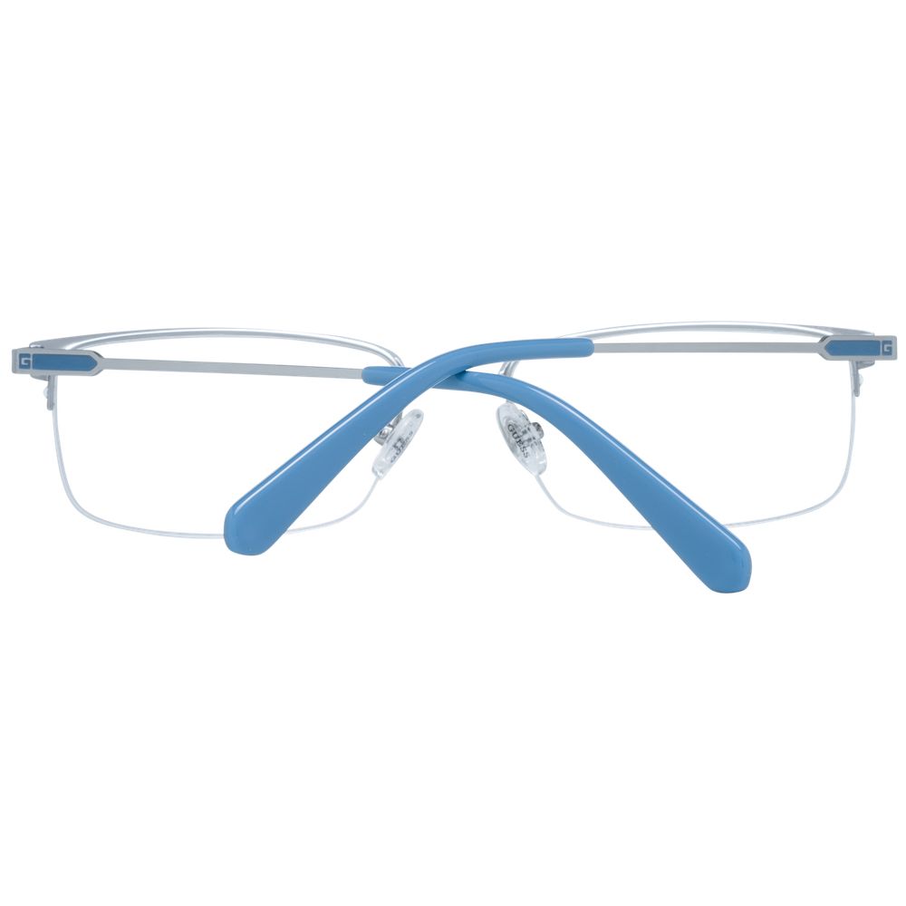 Montures optiques argentées pour hommes