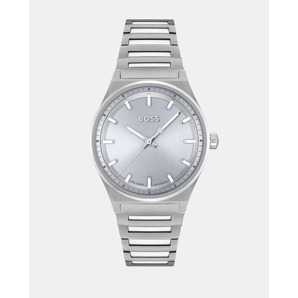 Reloj de acero inoxidable plateado