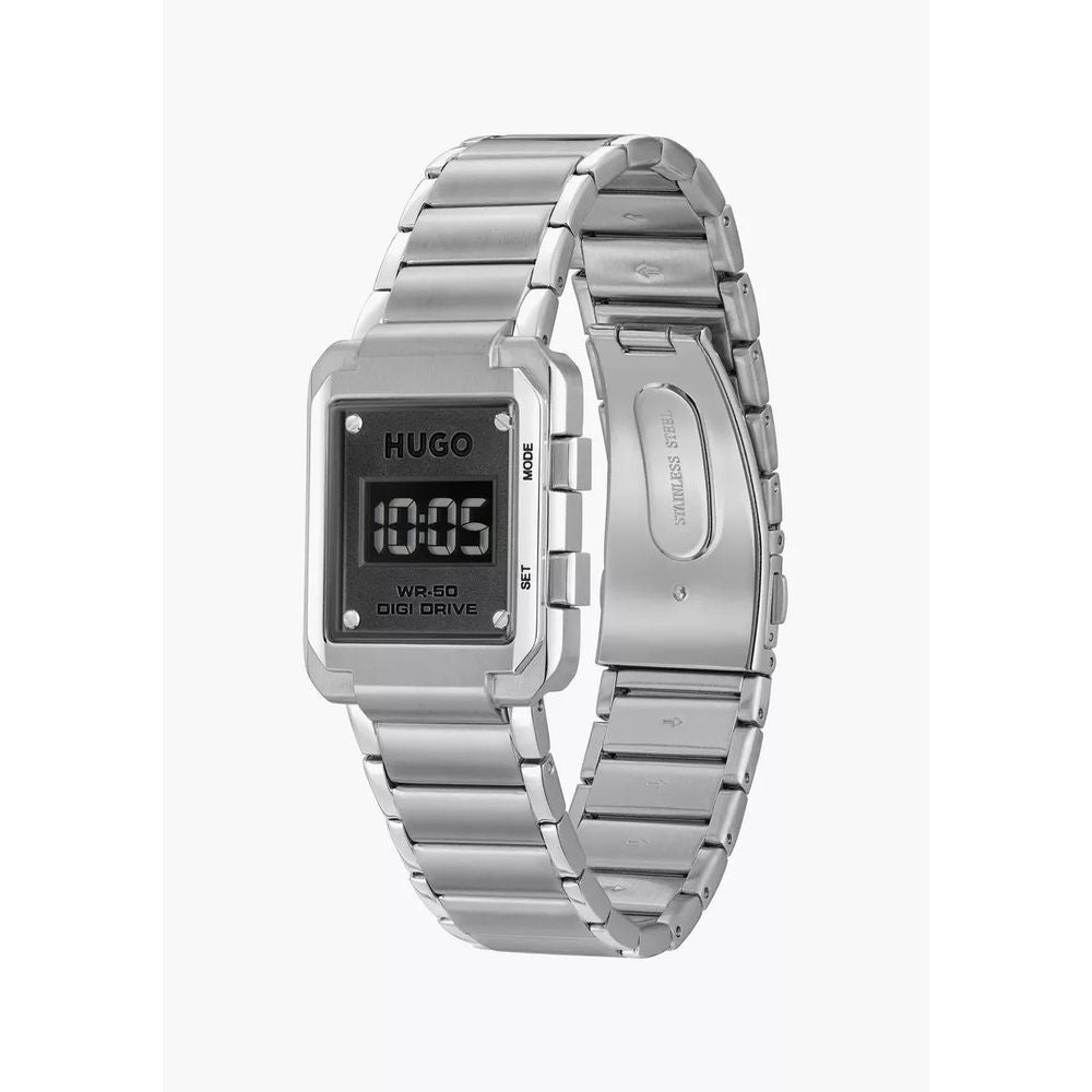 Reloj de acero inoxidable plateado