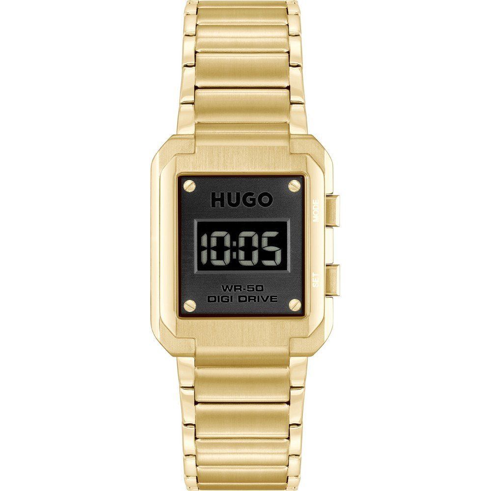Reloj de acero inoxidable dorado