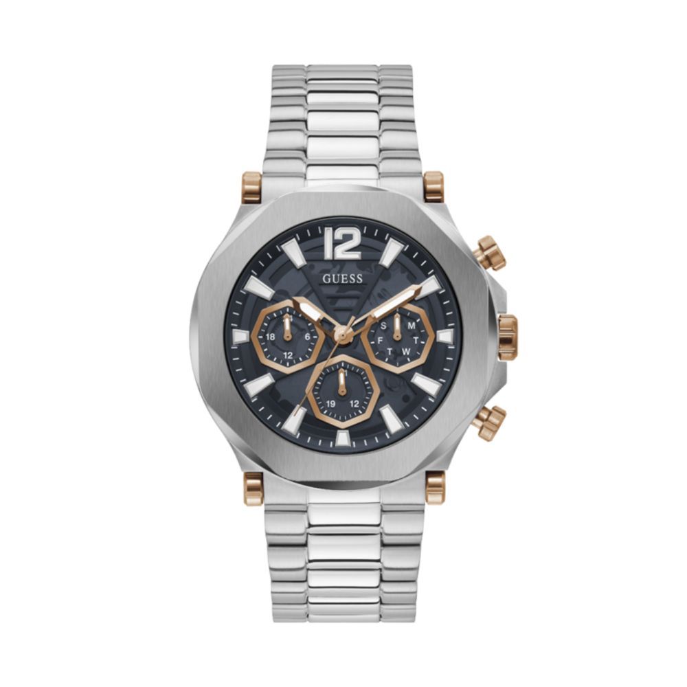 Montre en acier inoxydable gris