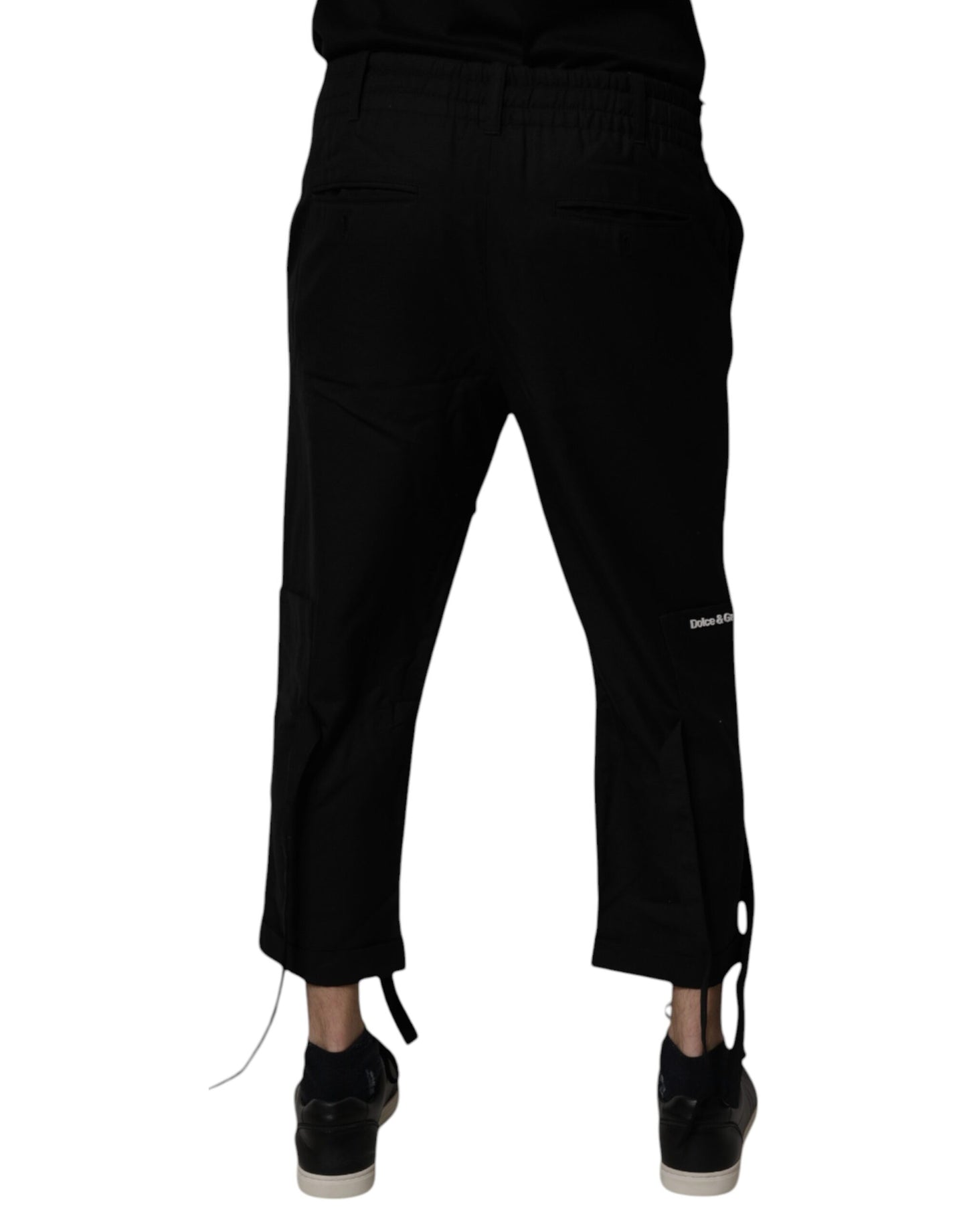Pantalones cortos negros de poliéster para hombre