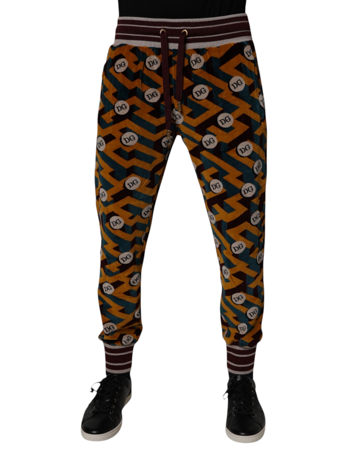 Pantalon de jogging à logo monogramme multicolore