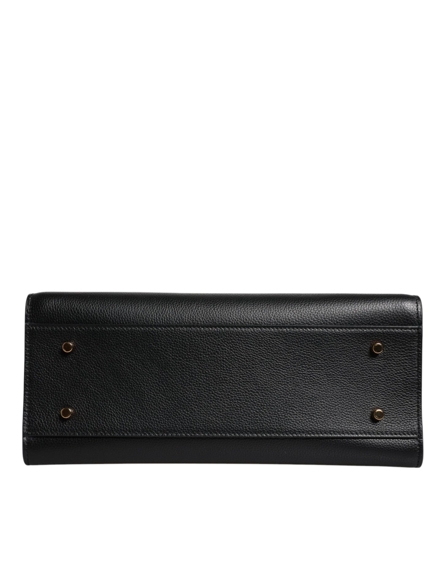 Bolso bandolera grande de piel negra con asa superior