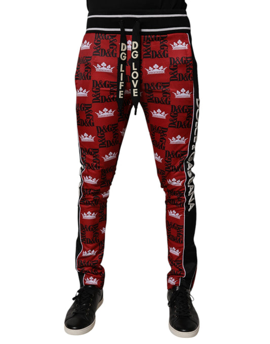 Pantalones deportivos con monograma y logotipo de Red Crown para hombre