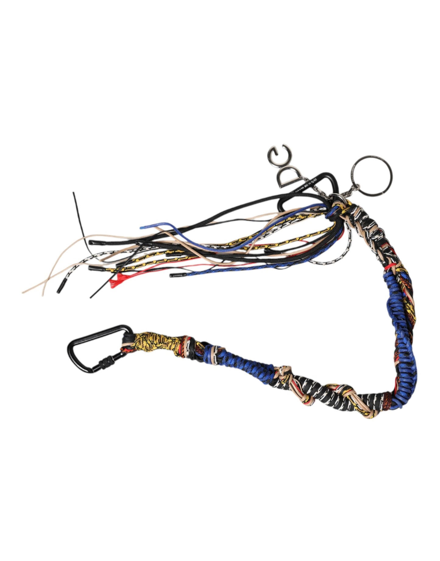 Correa para el hombro para bolso con logotipo de cuerda trenzada multicolor