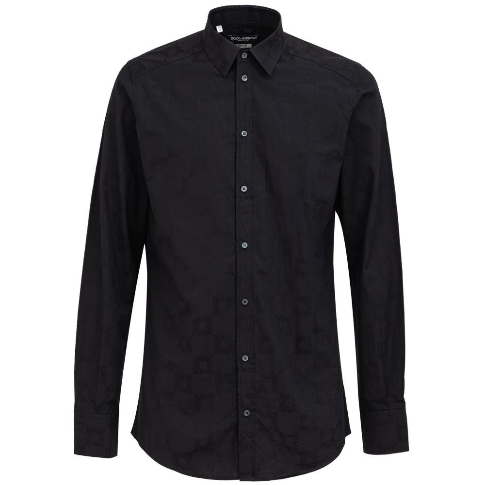 Chemise en coton noir