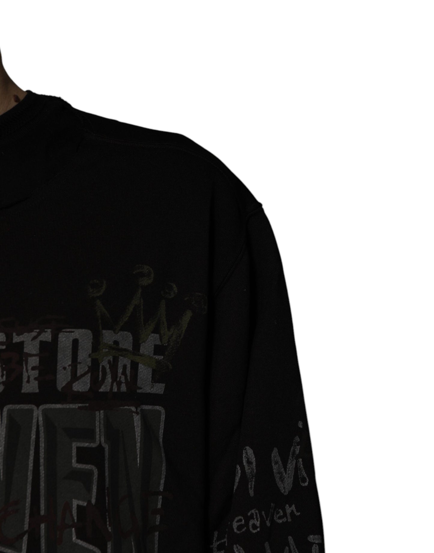 Pull ras du cou noir DG Heaven