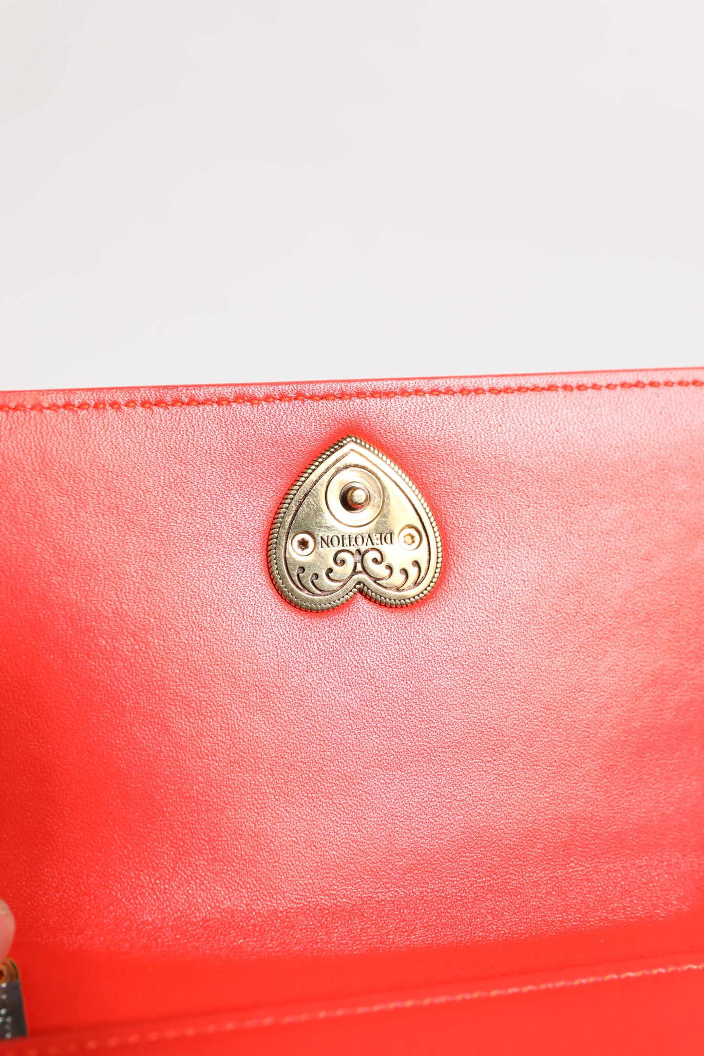Sac bandoulière matelassé en cuir rouge pour téléphone portable