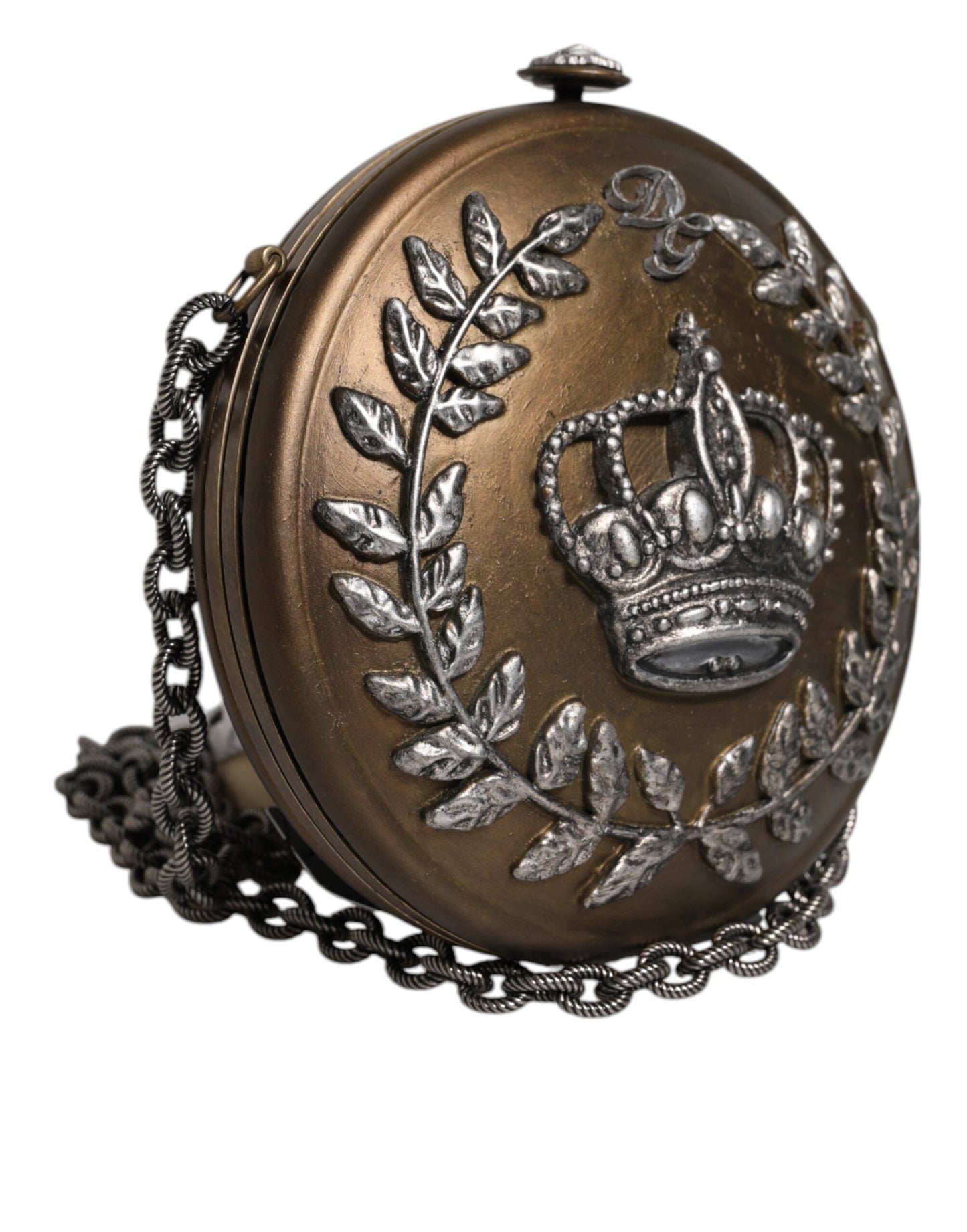 Sac bandoulière DG Crown en laiton doré
