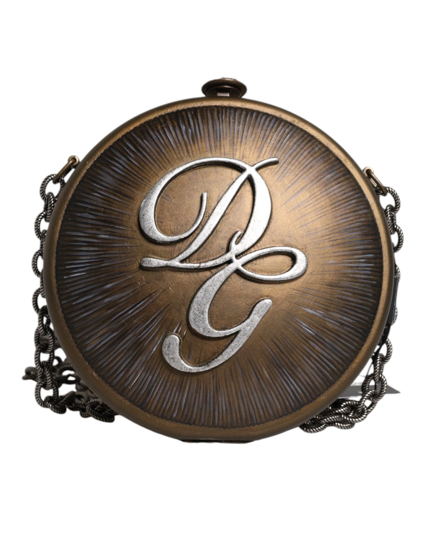 Sac bandoulière DG Crown en laiton doré