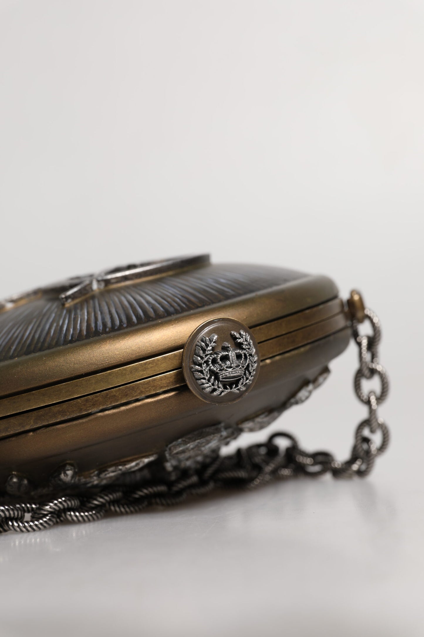 Sac bandoulière DG Crown en laiton doré