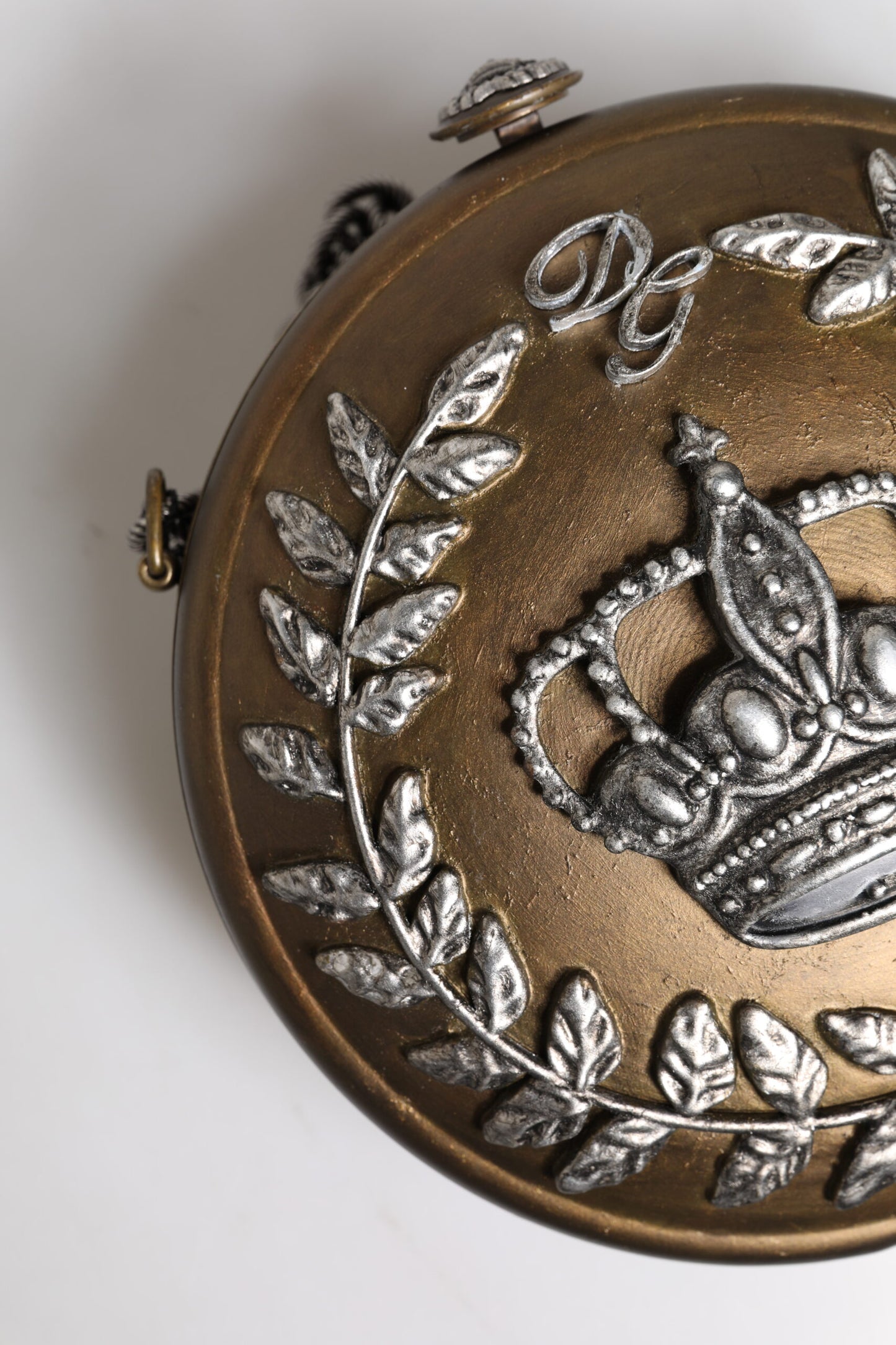Sac bandoulière DG Crown en laiton doré