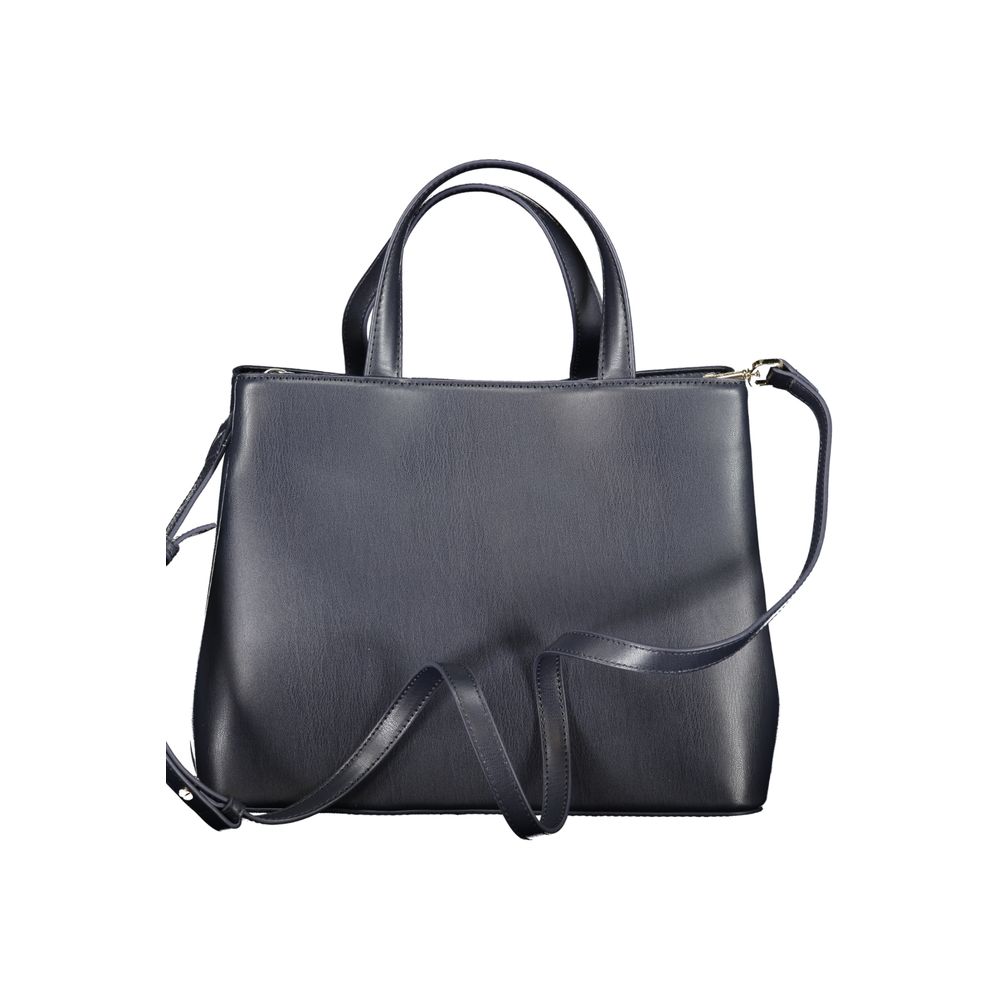 Sac à main en polyéthylène bleu