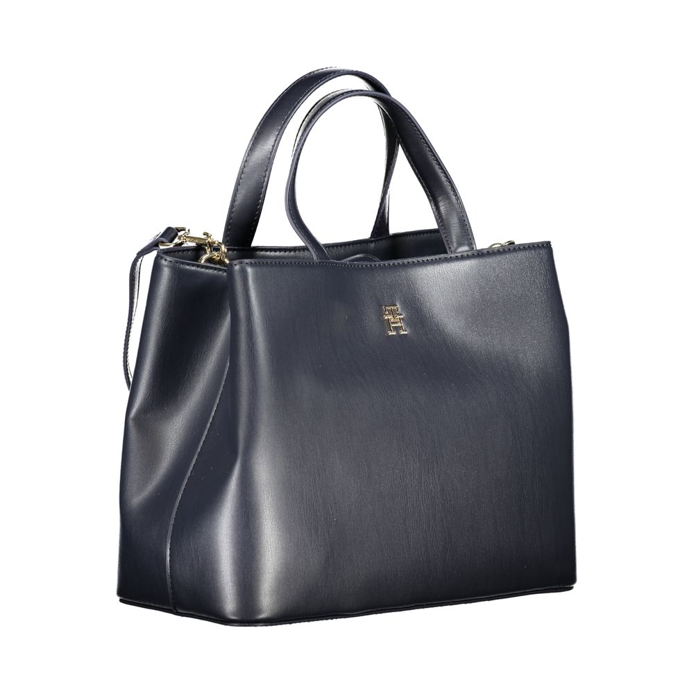 Sac à main en polyéthylène bleu