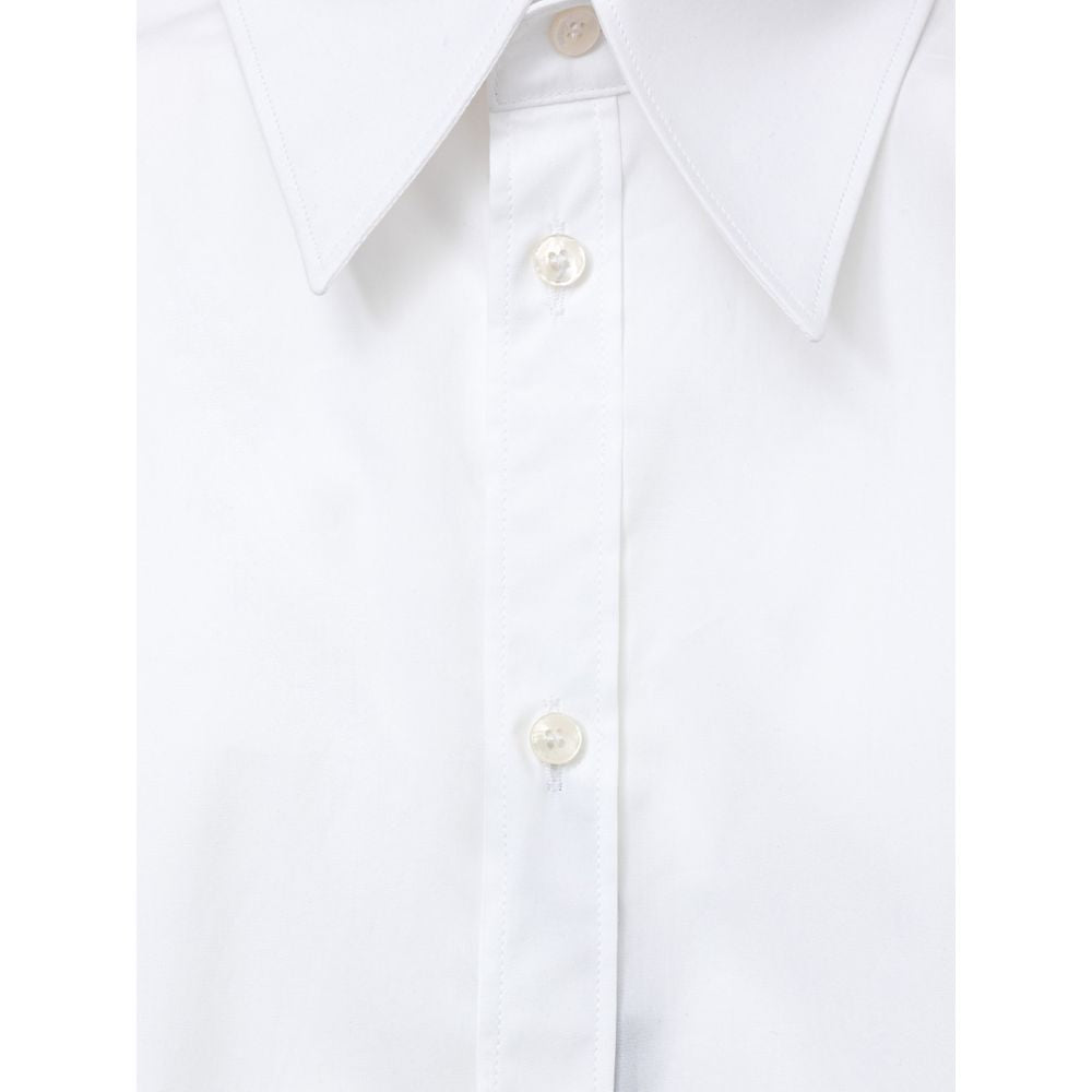 Camisa de algodón blanca