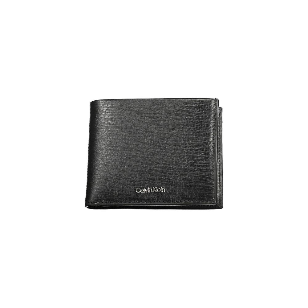 Cartera de poliéster negra para hombre
