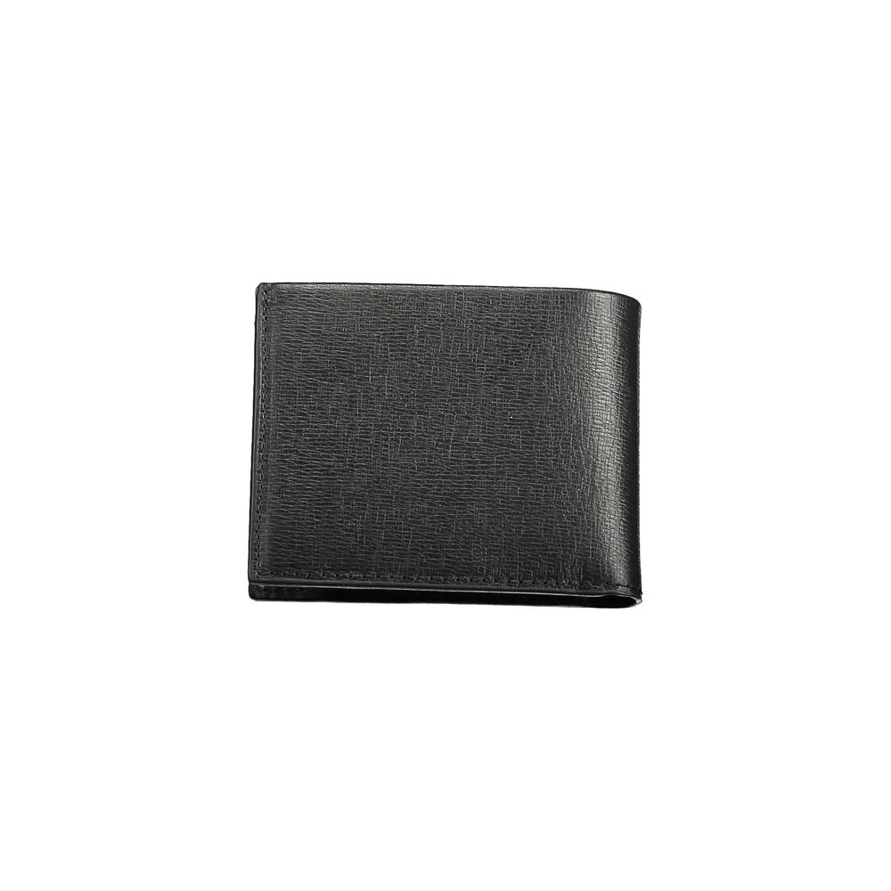 Cartera de poliéster negra para hombre