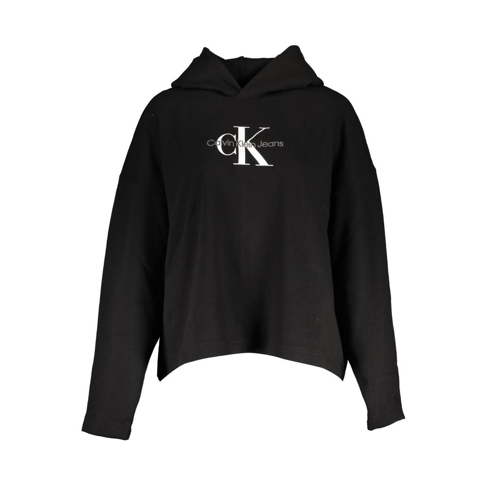 Pull femme en coton noir