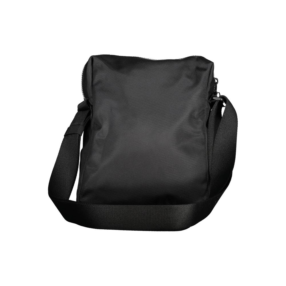 Bolso de hombro de poliéster negro para hombre