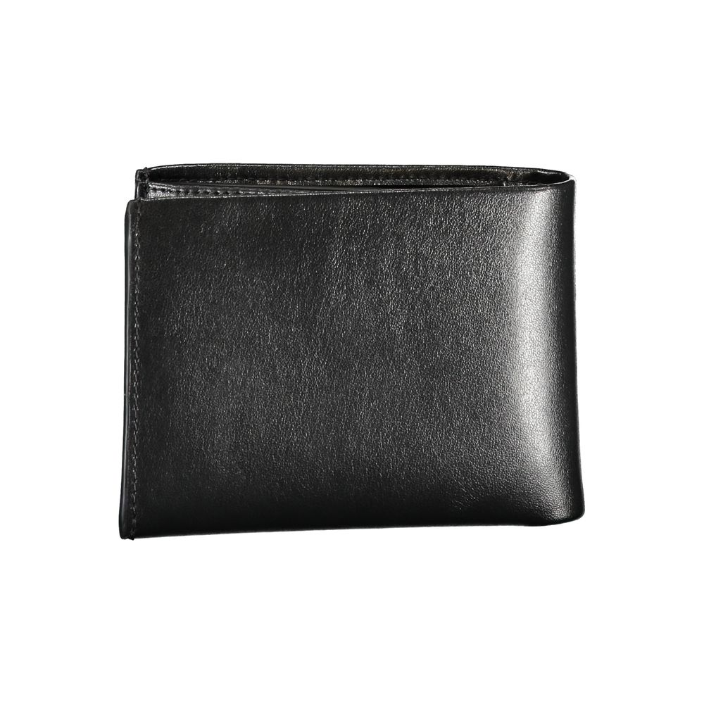 Elegante cartera de cuero con bloqueo RFID y monedero