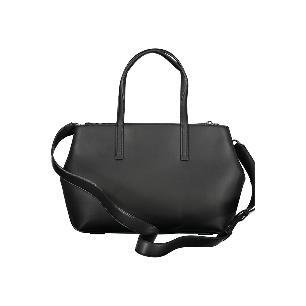 Sac à main en polyester noir