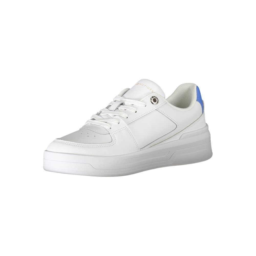 Zapatilla deportiva de poliéster blanca