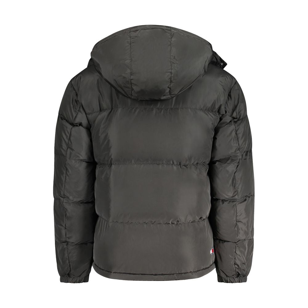 Chaqueta de poliéster negra para hombre
