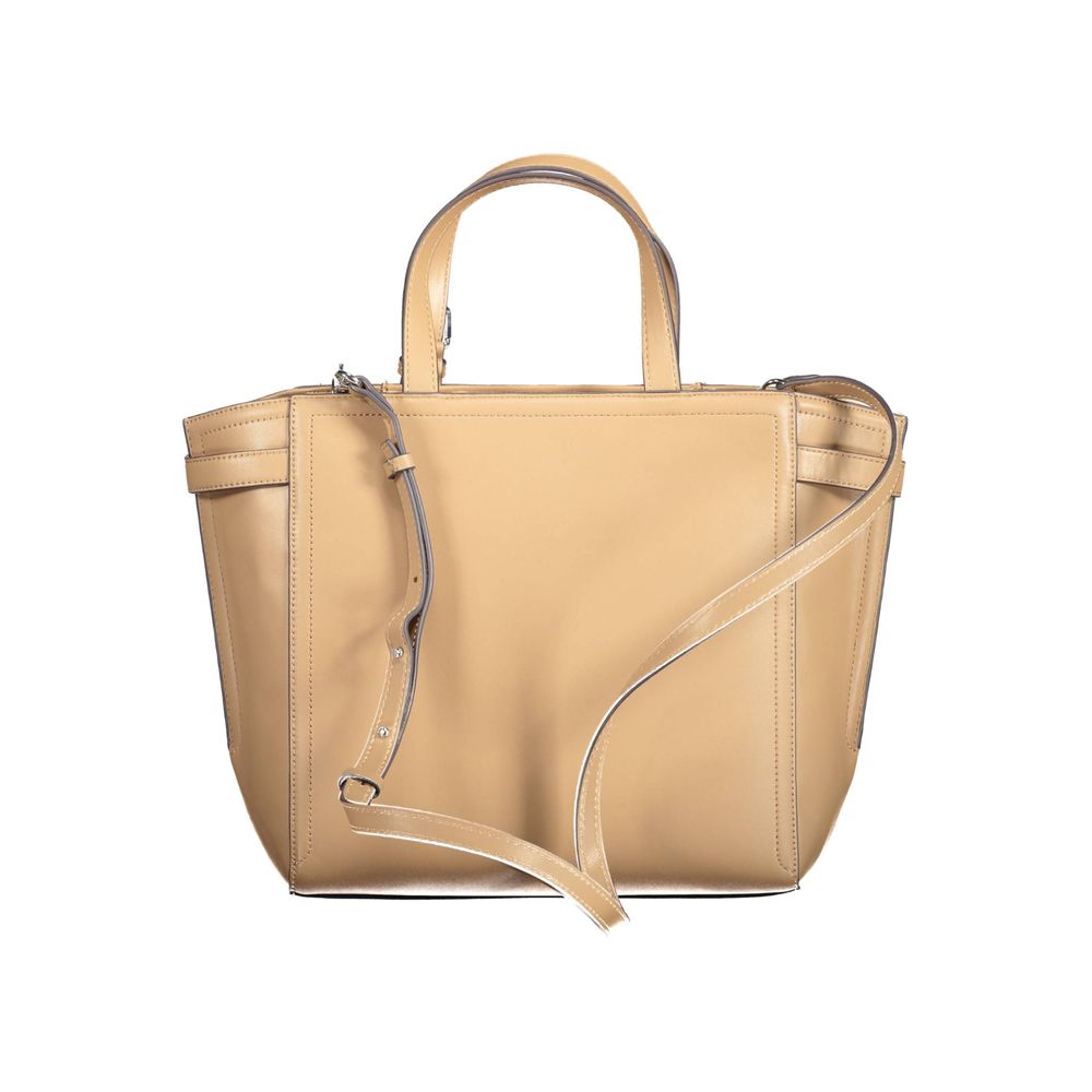 Sac à main femme en polyester marron