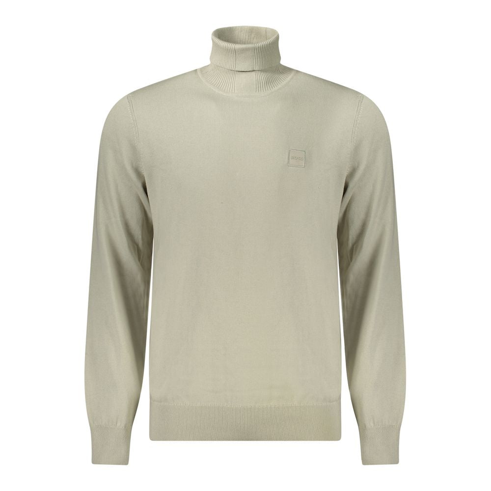 Pull homme en coton beige