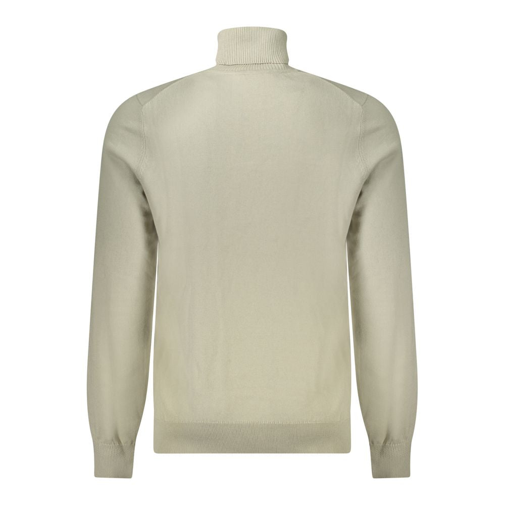 Suéter de algodón beige para hombre