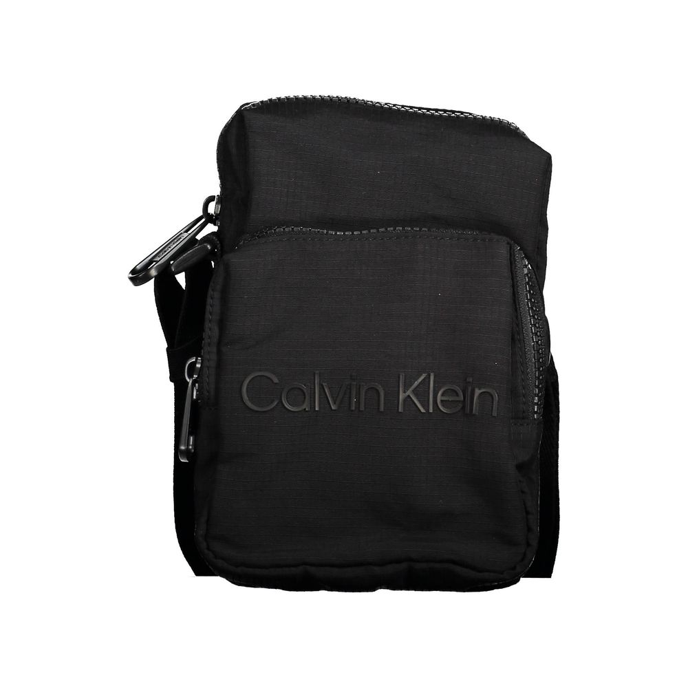 Bolso de hombro de nailon negro para hombre